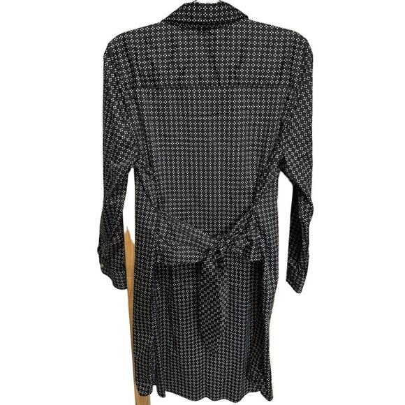 Untuckit Stretch Cotton Mikael Shirt Dress Waist Tie Size 16 - Picture 5 of 10